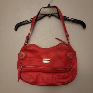 Rosetti Red Pebbled Shoulder Bag